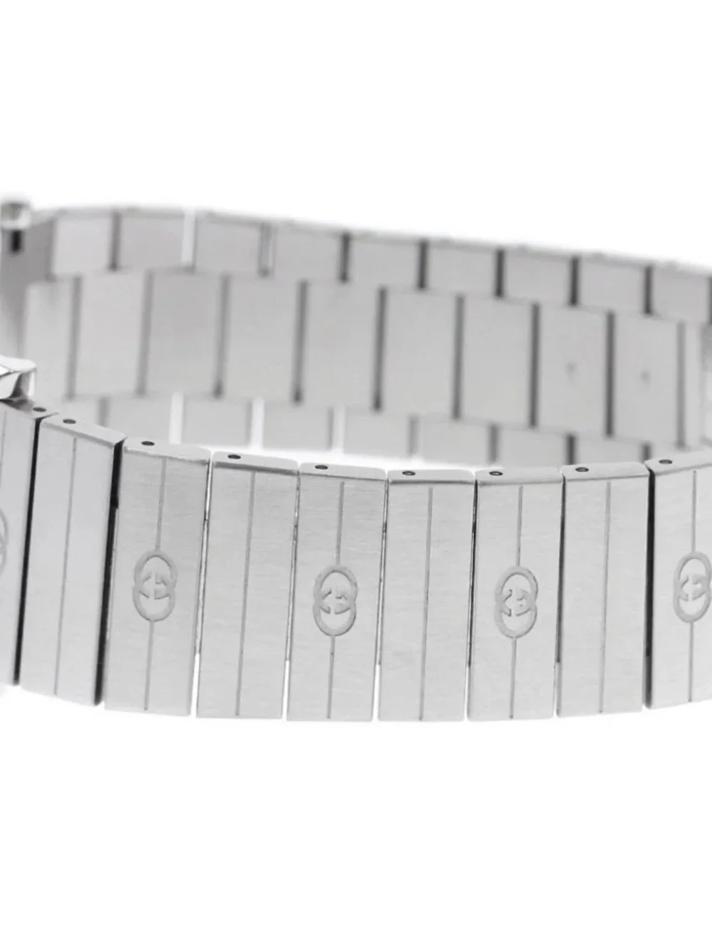 GUCCI Grip watch 157.3/YA157410 Date White Dial Quartz Men's Watch